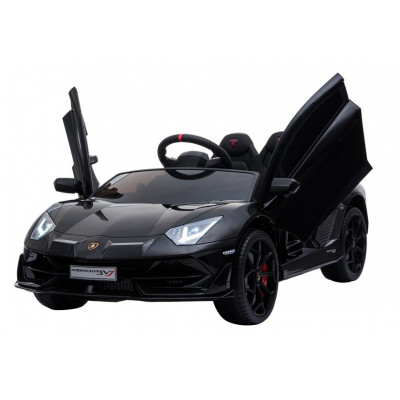 Elektrické autíčko Lamborghini Aventador - nelakované - čierne